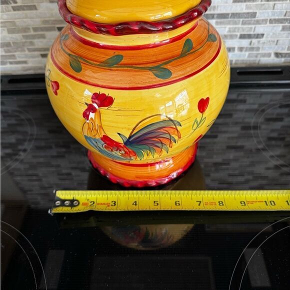 Heartfelt Kitchen Creations Colorful Rooster Ceramic Cookie Jar - Picture 9 of 12